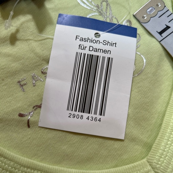 Cecilia Classics Women’s mint green cotton v-neck long sleeve t-shirt tee Size L - Picture 7 of 10
